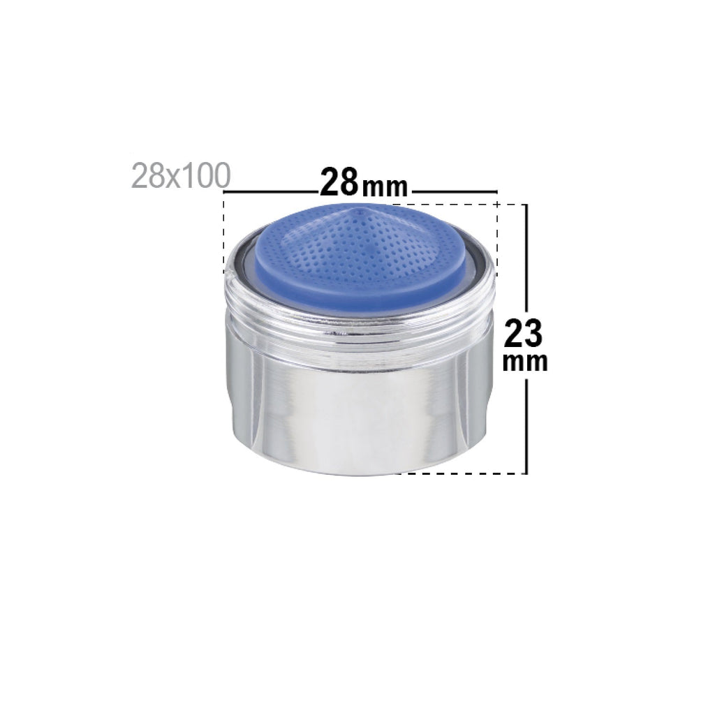 Aireador para bañera M28x100 cromado dimensiones