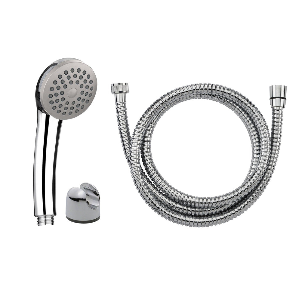 Kit de ducha SIESTA con soporte mural cromado
