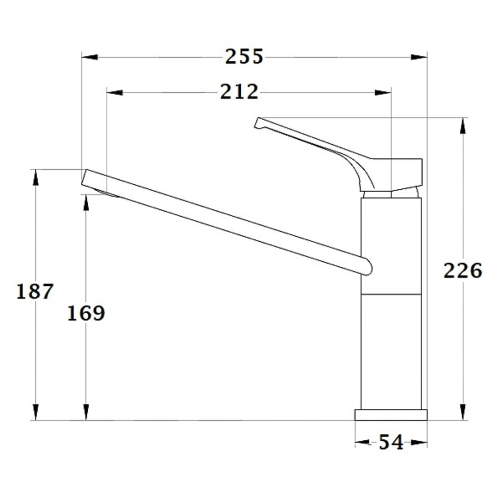 ORFEA grifo de cocina cromado dimensiones