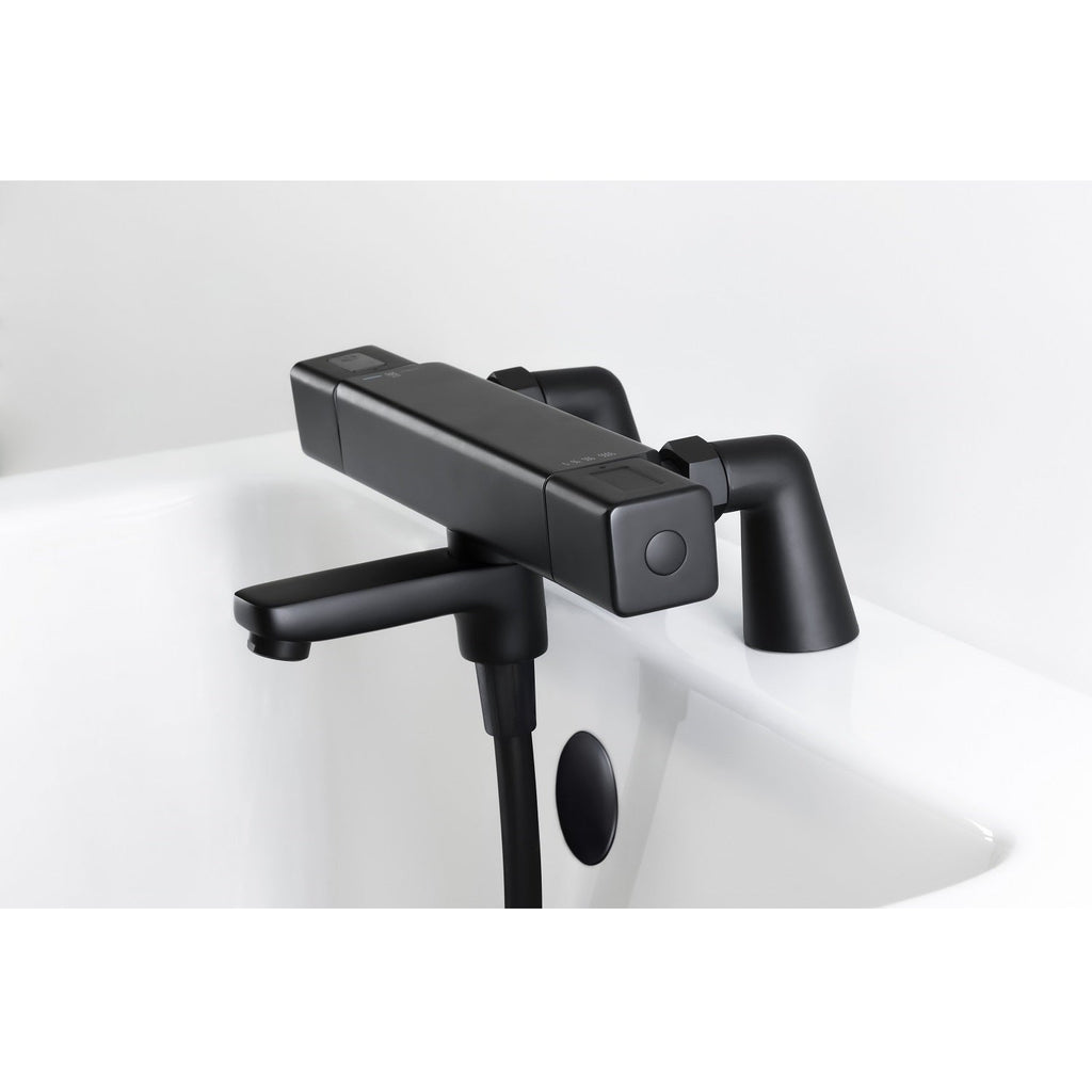 grifo termostático bañera CUARTO negro